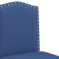 vidaXL Taburetes altos 2 uds madera maciza de caucho y tela vidaXL Taburetes altos 2 uds madera maciza de caucho y tela