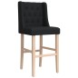 vidaXL Taburetes altos 2 uds madera maciza de caucho y tela vidaXL Taburetes altos 2 uds madera maciza de caucho y tela