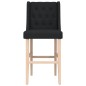 vidaXL Taburetes altos 2 uds madera maciza de caucho y tela vidaXL Taburetes altos 2 uds madera maciza de caucho y tela