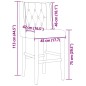 vidaXL Taburetes altos 2 uds madera maciza de caucho y tela vidaXL Taburetes altos 2 uds madera maciza de caucho y tela