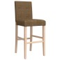 vidaXL Taburetes altos 2 uds madera maciza de caucho y tela vidaXL Taburetes altos 2 uds madera maciza de caucho y tela
