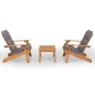 vidaXL Juego de muebles de jardín Adirondack 3 piezas madera acacia vidaXL Juego de muebles de jardín Adirondack 3 piezas madera acacia