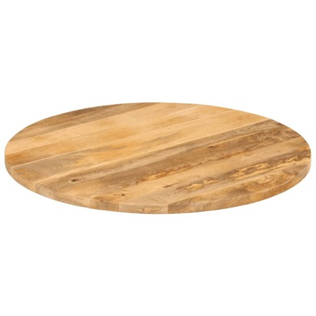 vidaXL Tablero de mesa redondo madera maciza de mango Ø 80x2,5 cm