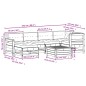 vidaXL Set muebles jardín 7 pzas con cojines madera maciza pino blanco vidaXL Set muebles jardín 7 pzas con cojines madera maciza pino blanco