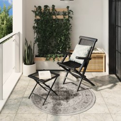 vidaXL Alfombra de interior/exterior diseño vintage ARBIZU Ø 120 cm
