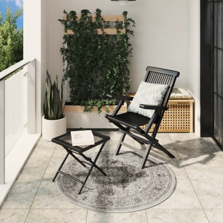 vidaXL Alfombra de interior/exterior diseño vintage ARBIZU Ø 120 cm