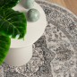 vidaXL Alfombra de interior/exterior diseño vintage ARBIZU Ø 120 cm