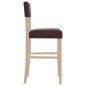 vidaXL Taburetes altos 2 uds madera maciza de caucho y cuero sintético vidaXL Taburetes altos 2 uds madera maciza de caucho y cuero sintético