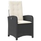 vidaXL Set de comedor de jardín 9 pzas y cojines ratán sintético negro vidaXL Set de comedor de jardín 9 pzas y cojines ratán sintético negro