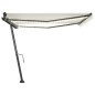 vidaXL Toldo manual retráctil con LED crema 400x300 cm vidaXL Toldo manual retráctil con LED crema 400x300 cm