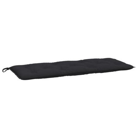 vidaXL Cojín de banco de jardín tela Oxford negro 120x50x7 cm