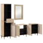 vidaXL Conjunto de muebles de baño 4 piezas madera maciza de mango vidaXL Conjunto de muebles de baño 4 piezas madera maciza de mango
