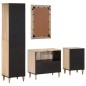 vidaXL Conjunto de muebles de baño 4 piezas madera maciza de mango vidaXL Conjunto de muebles de baño 4 piezas madera maciza de mango