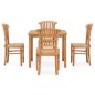 vidaXL Conjunto de comedor para jardín 5 piezas madera maciza de teca vidaXL Conjunto de comedor para jardín 5 piezas madera maciza de teca