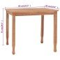 vidaXL Conjunto de comedor para jardín 5 piezas madera maciza de teca vidaXL Conjunto de comedor para jardín 5 piezas madera maciza de teca