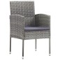 vidaXL Juego de comedor de jardín 7 piezas gris antracita vidaXL Juego de comedor de jardín 7 piezas gris antracita