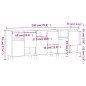 vidaXL Aparadores 3 uds madera contrachapada color roble sonoma vidaXL Aparadores 3 uds madera contrachapada color roble sonoma