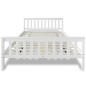 vidaXL Cama con colchón de madera de pino maciza 140x200 cm vidaXL Cama con colchón de madera de pino maciza 140x200 cm