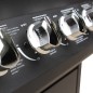 vidaXL Barbacoa grill de gas 4+1 quemadores negra vidaXL Barbacoa grill de gas 4+1 quemadores negra