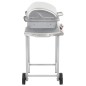 vidaXL Barbacoa portátil de gas con 2 zonas plateada acero inoxidable vidaXL Barbacoa portátil de gas con 2 zonas plateada acero inoxidable