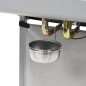 vidaXL Barbacoa portátil de gas con 2 zonas plateada acero inoxidable vidaXL Barbacoa portátil de gas con 2 zonas plateada acero inoxidable