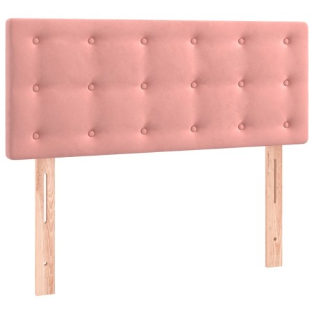 vidaXL Cabecero de terciopelo rosa 100x5x78/88 cm