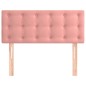 vidaXL Cabecero de terciopelo rosa 100x5x78/88 cm vidaXL Cabecero de terciopelo rosa 100x5x78/88 cm