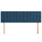 vidaXL Cabeceros 2 unidades terciopelo azul oscuro 72x5x78/88 cm