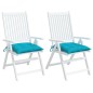 vidaXL Cojines de silla 2 uds tela Oxford turquesa 50x50x7 cm vidaXL Cojines de silla 2 uds tela Oxford turquesa 50x50x7 cm