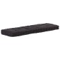 vidaXL Cojines para muebles de palets 2 unidades algodón negro