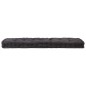 vidaXL Cojines para muebles de palets 2 unidades algodón negro