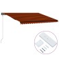 vidaXL Toldo retráctil automático naranja y marrón 500x300 cm vidaXL Toldo retráctil automático naranja y marrón 500x300 cm