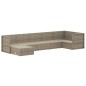 vidaXL Set de muebles de jardín 7 pzas y cojines ratán sintético gris vidaXL Set de muebles de jardín 7 pzas y cojines ratán sintético gris