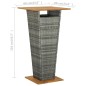 vidaXL Conjunto de bar para jardín 5 piezas gris vidaXL Conjunto de bar para jardín 5 piezas gris