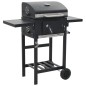 vidaXL Horno para pizza y barbacoa al aire libre 3 en 1 negro vidaXL Horno para pizza y barbacoa al aire libre 3 en 1 negro