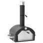 vidaXL Horno para pizza y barbacoa al aire libre 3 en 1 negro vidaXL Horno para pizza y barbacoa al aire libre 3 en 1 negro