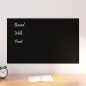 vidaXL Pizarra magnética de pared vidrio templado negro 80x50 cm vidaXL Pizarra magnética de pared vidrio templado negro 80x50 cm