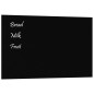 vidaXL Pizarra magnética de pared vidrio templado negro 80x50 cm vidaXL Pizarra magnética de pared vidrio templado negro 80x50 cm