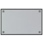 vidaXL Pizarra magnética de pared vidrio templado negro 80x50 cm vidaXL Pizarra magnética de pared vidrio templado negro 80x50 cm