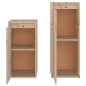 vidaXL Muebles para TV 2 piezas madera maciza de pino