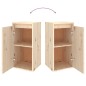 vidaXL Muebles para TV 2 piezas madera maciza de pino