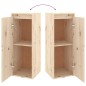 vidaXL Muebles para TV 2 piezas madera maciza de pino