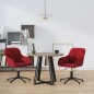 vidaXL Sillas de comedor giratorias 2 unidades terciopelo rojo tinto vidaXL Sillas de comedor giratorias 2 unidades terciopelo rojo tinto
