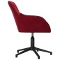 vidaXL Sillas de comedor giratorias 2 unidades terciopelo rojo tinto vidaXL Sillas de comedor giratorias 2 unidades terciopelo rojo tinto