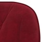 vidaXL Sillas de comedor giratorias 2 unidades terciopelo rojo tinto vidaXL Sillas de comedor giratorias 2 unidades terciopelo rojo tinto