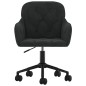 vidaXL Sillas de comedor giratorias 2 uds terciopelo negro vidaXL Sillas de comedor giratorias 2 uds terciopelo negro