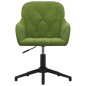 vidaXL Sillas de comedor giratorias 2 unidades terciopelo verde claro vidaXL Sillas de comedor giratorias 2 unidades terciopelo verde claro