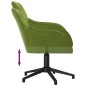 vidaXL Sillas de comedor giratorias 2 unidades terciopelo verde claro vidaXL Sillas de comedor giratorias 2 unidades terciopelo verde claro