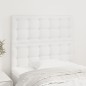 vidaXL Cabeceros 2 unidades de cuero sintético blanco 80x5x78/88 cm vidaXL Cabeceros 2 unidades de cuero sintético blanco 80x5x78/88 cm
