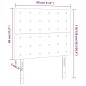 vidaXL Cabeceros 2 unidades de cuero sintético blanco 80x5x78/88 cm vidaXL Cabeceros 2 unidades de cuero sintético blanco 80x5x78/88 cm